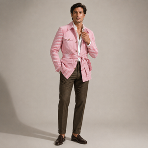 Men's cotton jacket back view — outerwear — Leo Vanderbilt Jacket for every occasion — Sonverdano