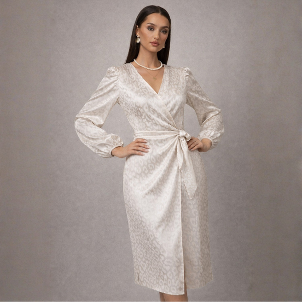 Nica Leopard Wrap Dress