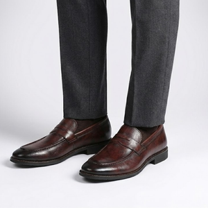 Riva Dark Casual Cowhide Loafers