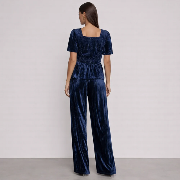 Women's black apparel velvet high-waisted — formal wear