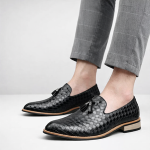 Ludo Weave Leather Loafers
