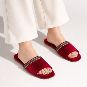 Women's spin-ons open toe slippers — footwear