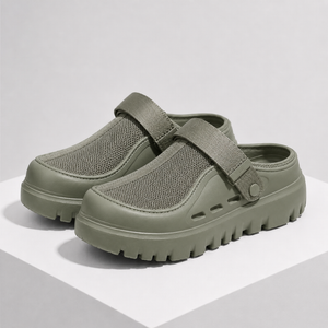Women's green mesh sandals styled look — versatile — Kai Mesh Sandals — Sonverdano