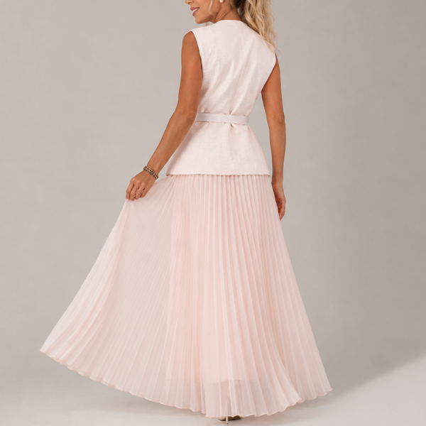 Women's chiffon dress color detail — chic — Cosette 2 Piece Set for every occasion — Sonverdano