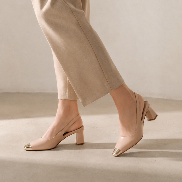 Women's heels styled look — elegant — Maren Square Toe Heels for every occasion — Sonverdano