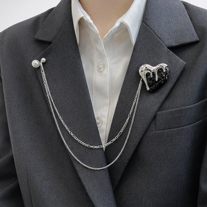 Women's fashion item color detail 6 — everyday — Shine Chain Lapel Pins — Sonverdano