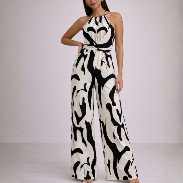 Women's dress side view — chic — Lika Halterneck Jumpsuit for every occasion — Sonverdano
