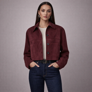 Marissa Suede Crop Jacket