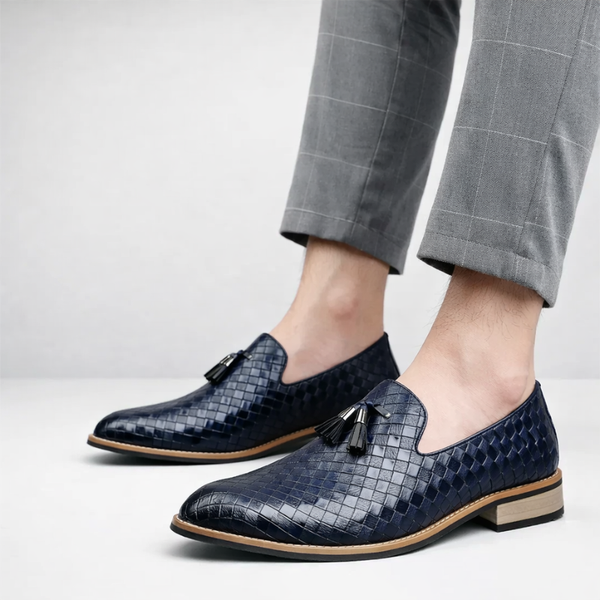 Ludo Weave Leather Loafers