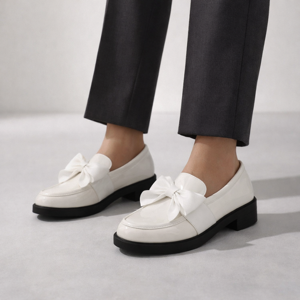 Women's loafers side view — versatile — Phoebe Bow Loafers for every occasion — Sonverdano