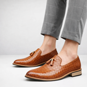 Ludo Weave Leather Loafers