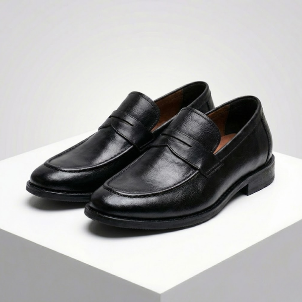 Riva Dark Casual Cowhide Loafers