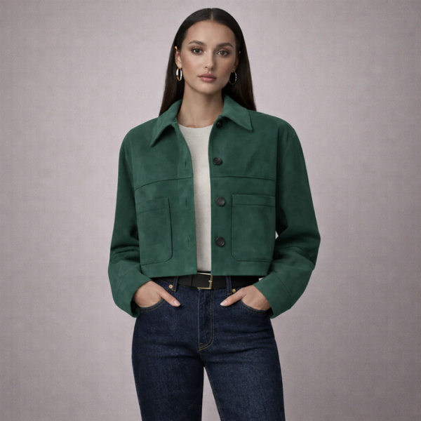 Marissa Suede Crop Jacket