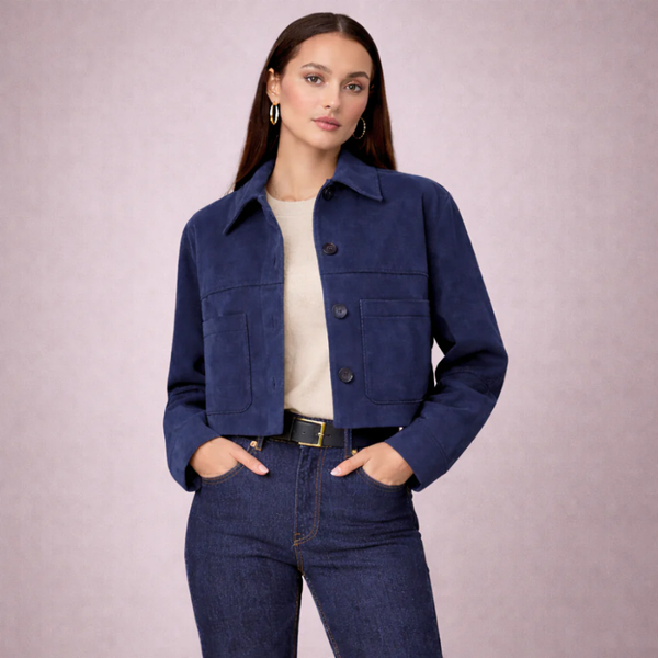 Marissa Suede Crop Jacket