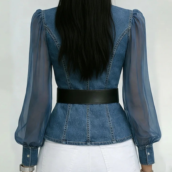 Women's denim dea side view — versatile — Dea Medina Summer Top for every occasion — Sonverdano