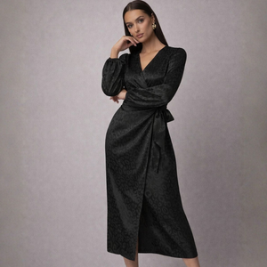 Nica Leopard Wrap Dress