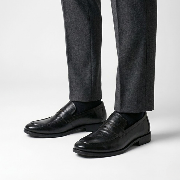 Riva Dark Casual Cowhide Loafers