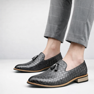 Ludo Weave Leather Loafers