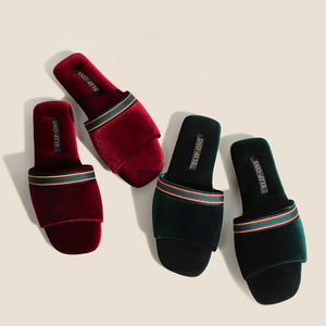 Women's spin-ons open toe slippers — footwear