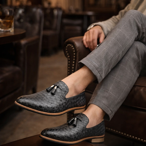 Ludo Weave Leather Loafers