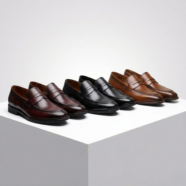 Riva Dark Casual Cowhide Loafers