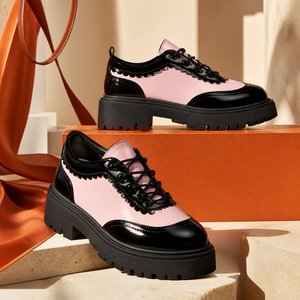 Women's lace shoes styled look — versatile — Beatrix Wingtip Oxford Shoes — Sonverdano