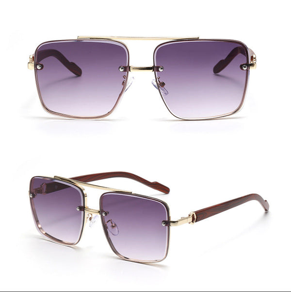 Men's new fashion hd polarized sunglasses men's aviator driving goggles retro trendy personalized sunglasses — fashion accessory