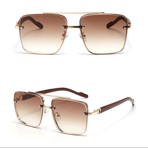 Men's new fashion hd polarized sunglasses men's aviator driving goggles retro trendy personalized sunglasses — fashion accessory