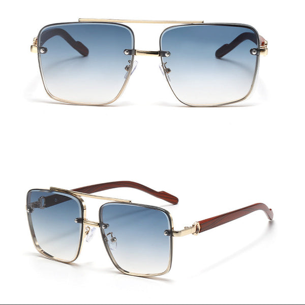 Men's new fashion hd polarized sunglasses men's aviator driving goggles retro trendy personalized sunglasses — fashion accessory