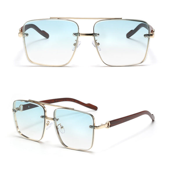 Men's new fashion hd polarized sunglasses men's aviator driving goggles retro trendy personalized sunglasses — fashion accessory