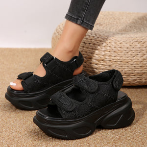Women's sand sandals back view 10 — summer for every occasion — Lizzie Chunky Sandals — Sonverdano