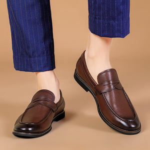 Riva Dark Casual Cowhide Loafers