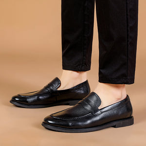 Riva Dark Casual Cowhide Loafers
