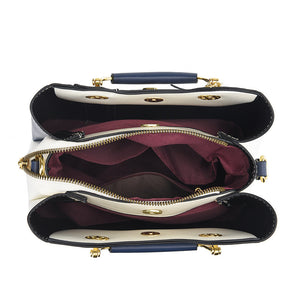 Women's leather handbag back view 1 — everyday — Janenovo Butterfly Handbag — Sonverdano