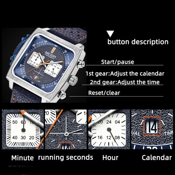 Megir 1989 Hammer Watches