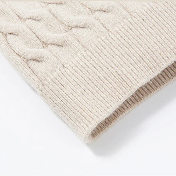 Zack Cable-Knit Wool Cardigan