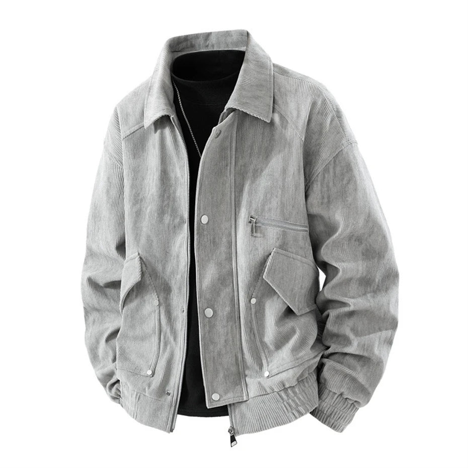 Gray jacket on a white background