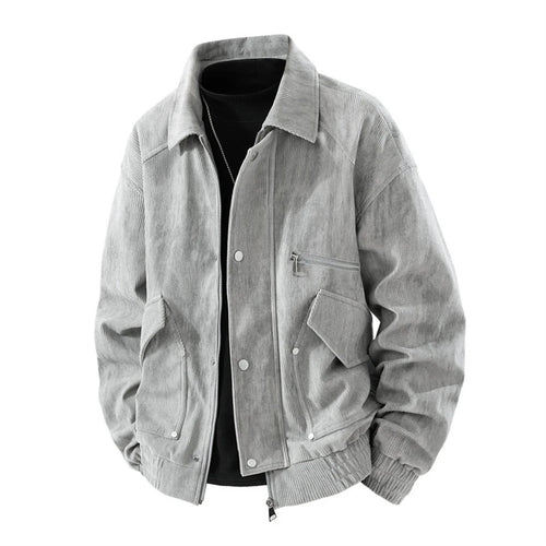 Gray jacket on a white background