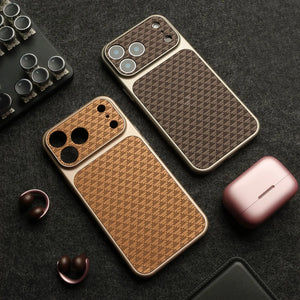 Unisex gray geometric phone case color detail 5 — protective — Carbon MagSafe iPhone Case — Sonverdano