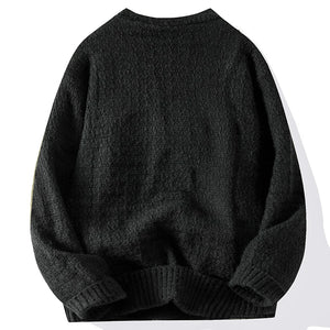 Dark gray sweater on a white background