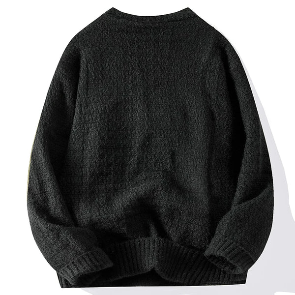 Dark gray sweater on a white background