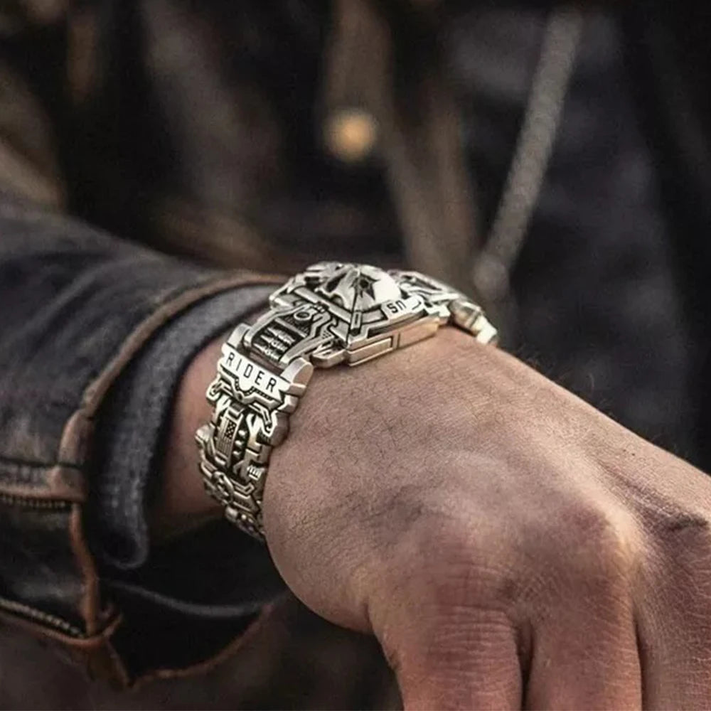 Night Rider Skull Bracelet