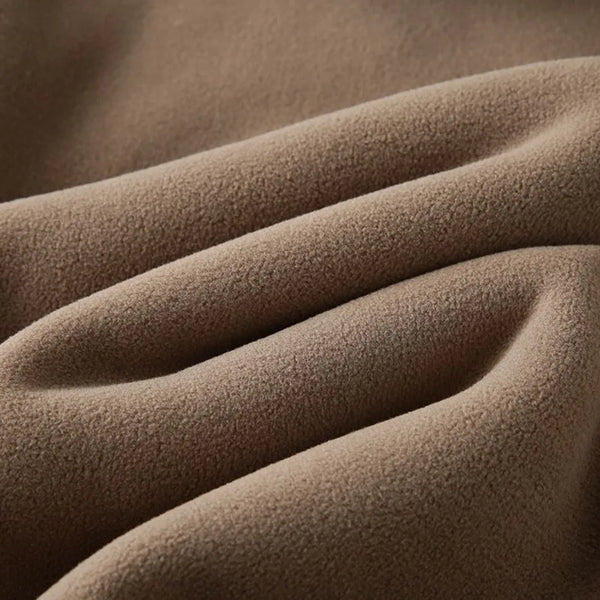 Close-up of brown textured fabric