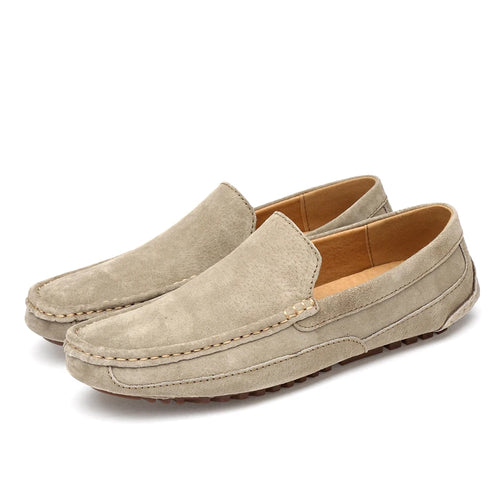 Men's leather loafers side view 14 — smart casual — Rocco Genuine Leather Loafers — Sonverdano