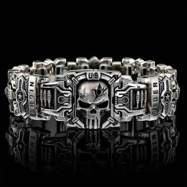 Night Rider Skull Bracelet