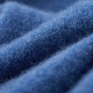 Close-up of blue fabric texture
