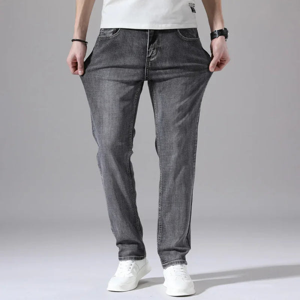 Gray Lightweight Casual Jeans