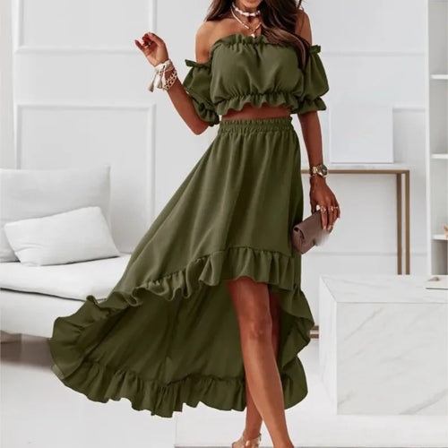 Women's set front view 1 — coordinated for every occasion — Rozza Set — Sonverdano