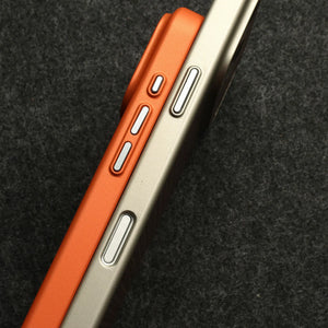 Unisex gray geometric phone case side view 2 — protective — Carbon MagSafe iPhone Case — Sonverdano