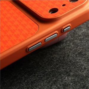 Unisex gray geometric phone case color detail 1 — protective — Carbon MagSafe iPhone Case — Sonverdano